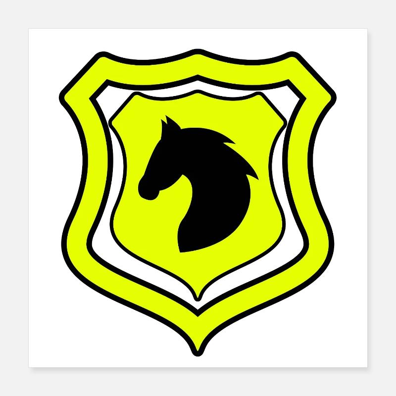 Pferde Poster 40x40 cm