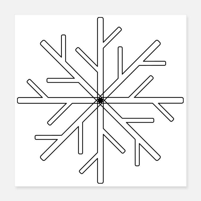 Cristal de scène Poster 40 x 40 cm