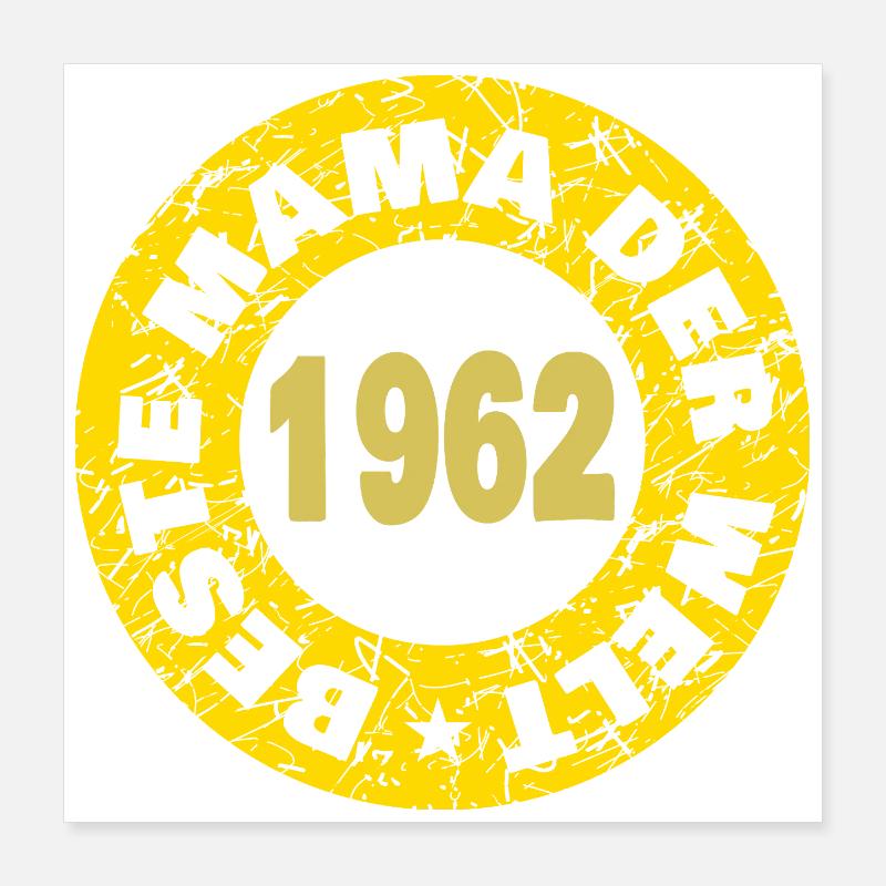 1962 Poster 40 x 40 cm