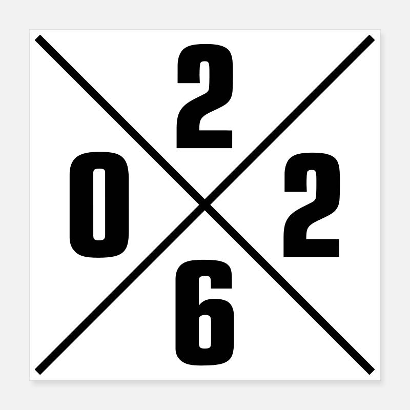 2026 Poster 40 x 40 cm