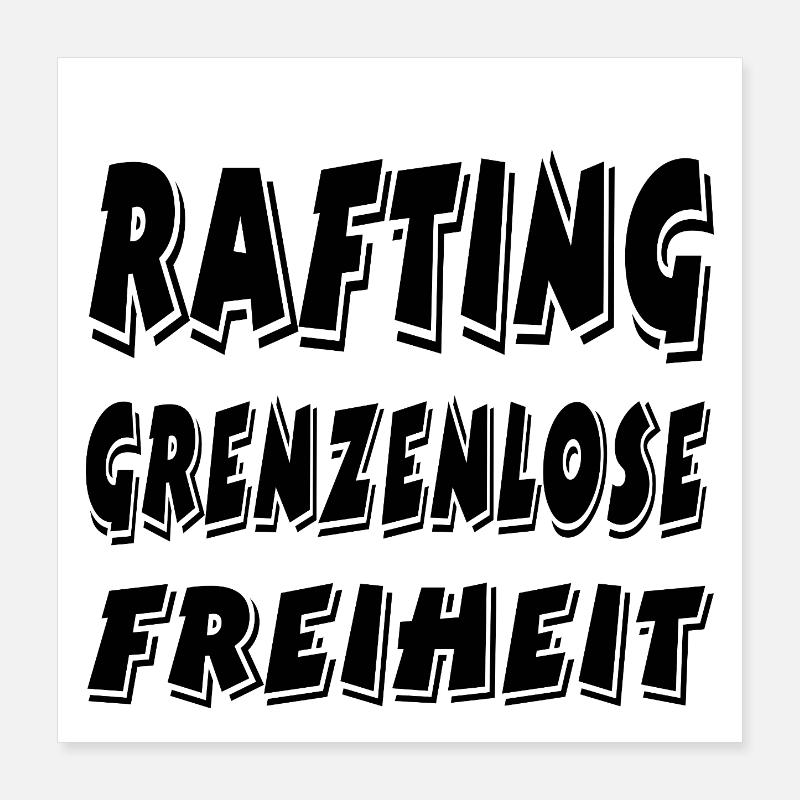 Rafting_neu_a1 Poster 40 x 40 cm