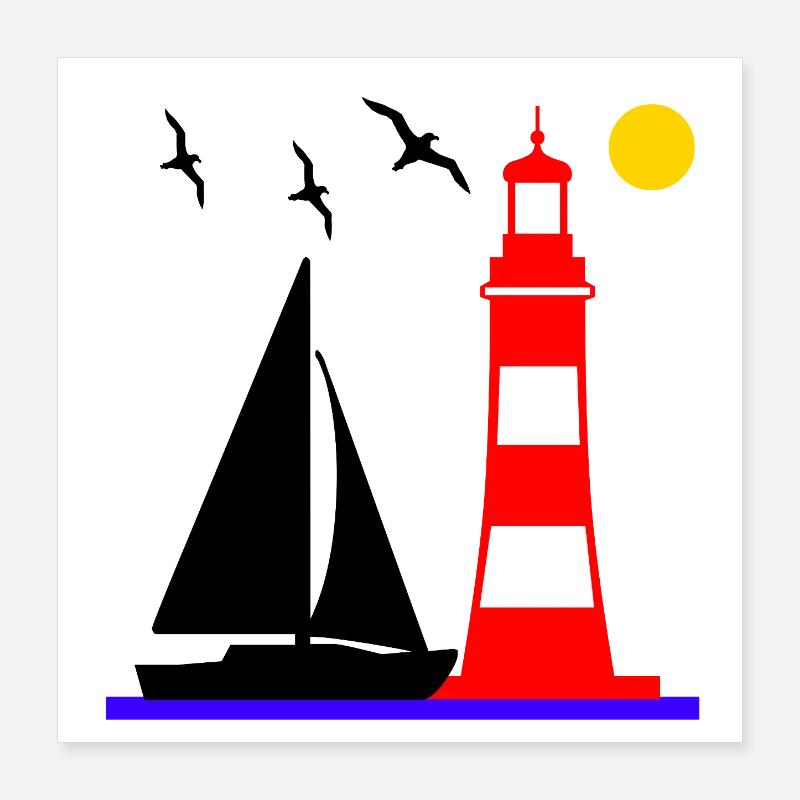Sail Poster 16" x 16" (40x40 cm)