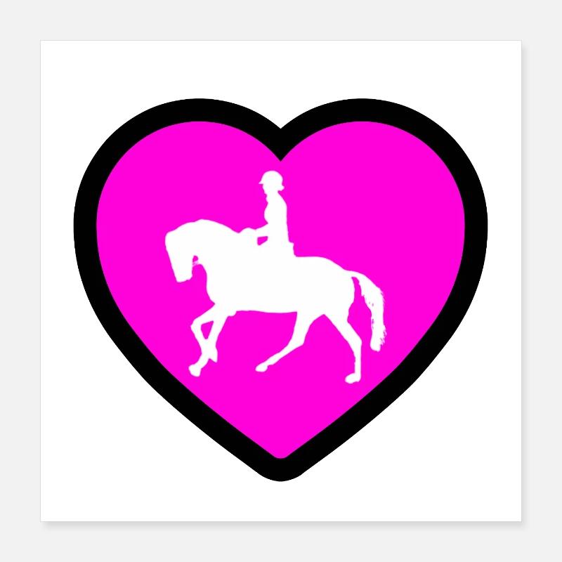 Pferde Poster 40x40 cm