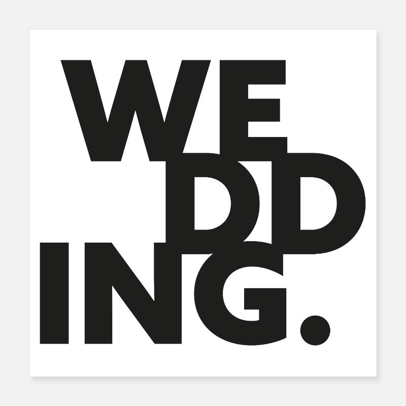 GIUDAN Berlin Collection: WEDDING Poster 40x40 cm