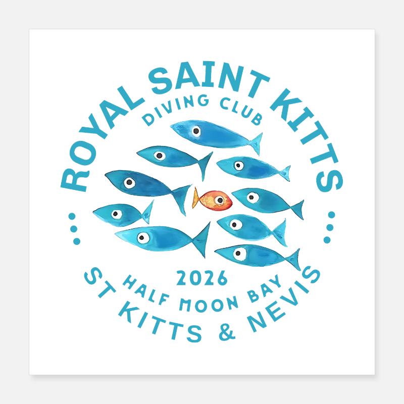 Royal Saint Kitts Tauchen 2026 Poster 40x40 cm