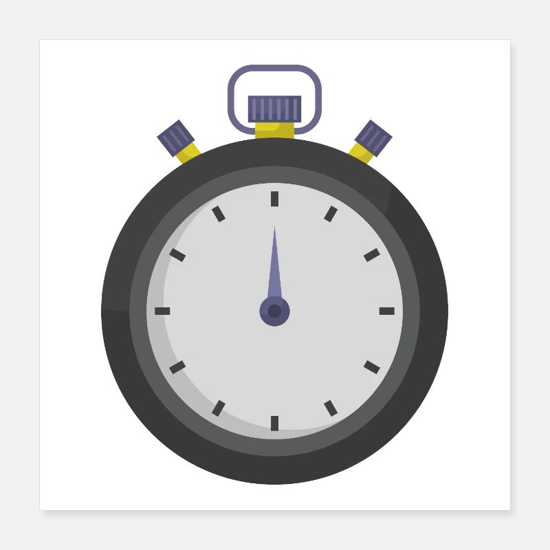 Chronomètre Poster 40 x 40 cm