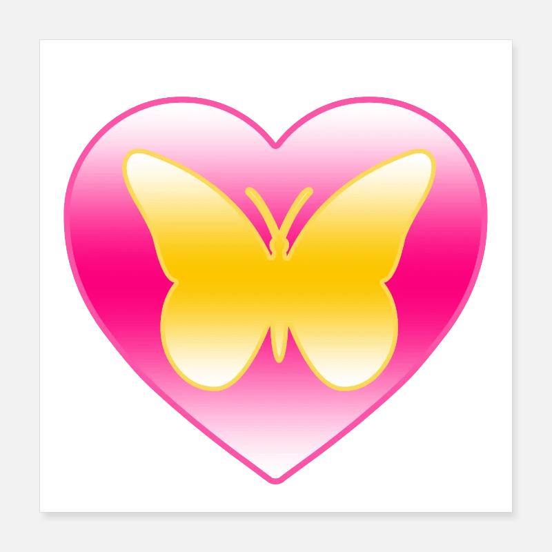 Papillon Poster 40 x 40 cm