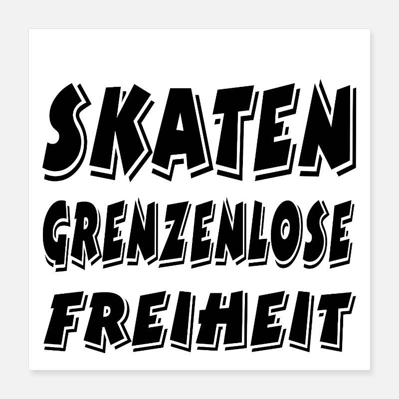 Skaten Poster 40x40 cm