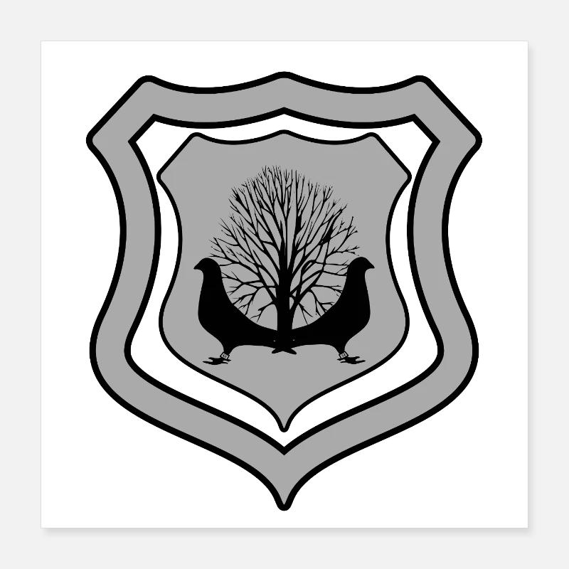 Tauben Poster 40x40 cm