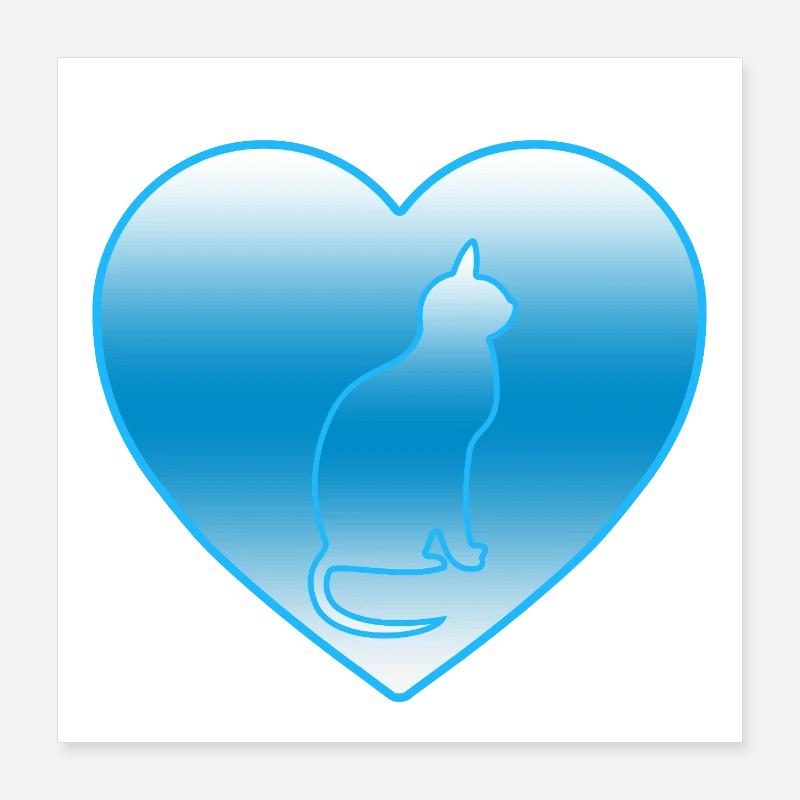 Cat Poster 16" x 16" (40x40 cm)