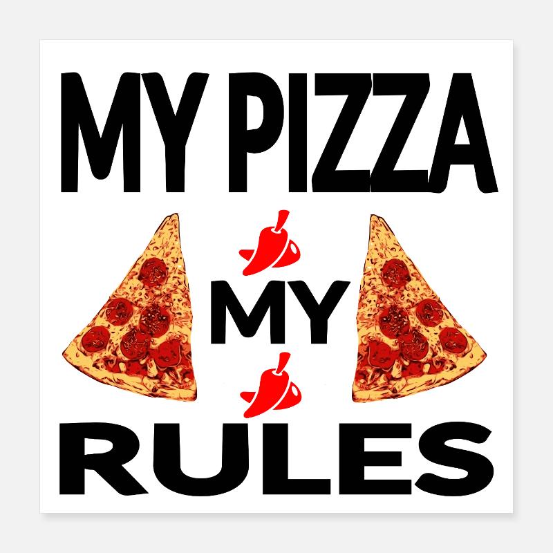 Pizza Poster 40x40 cm