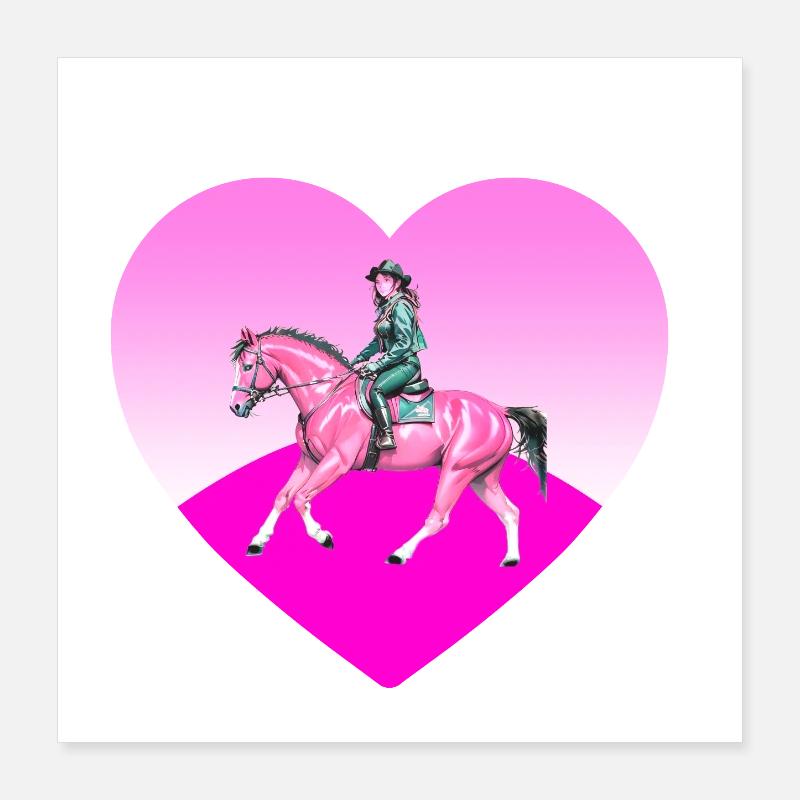 horses Poster 16" x 16" (40x40 cm)