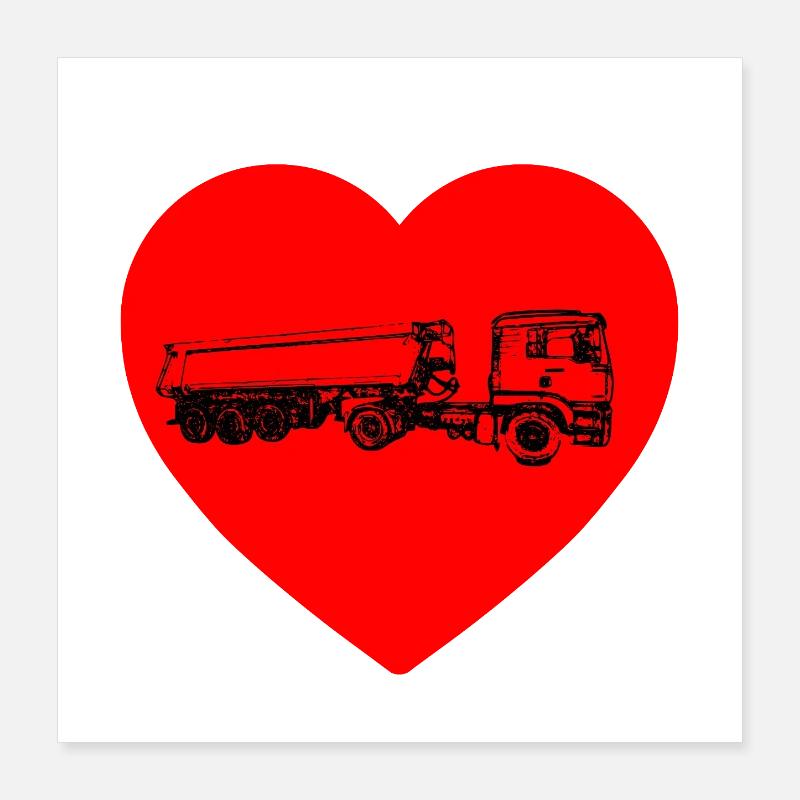 camion Poster 40 x 40 cm