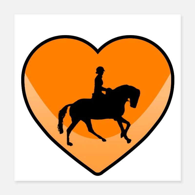 horses Poster 16" x 16" (40x40 cm)