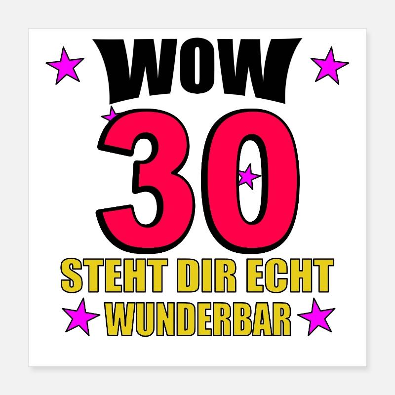 Steht Dir Echt Wunderbar Poster 40x40 cm