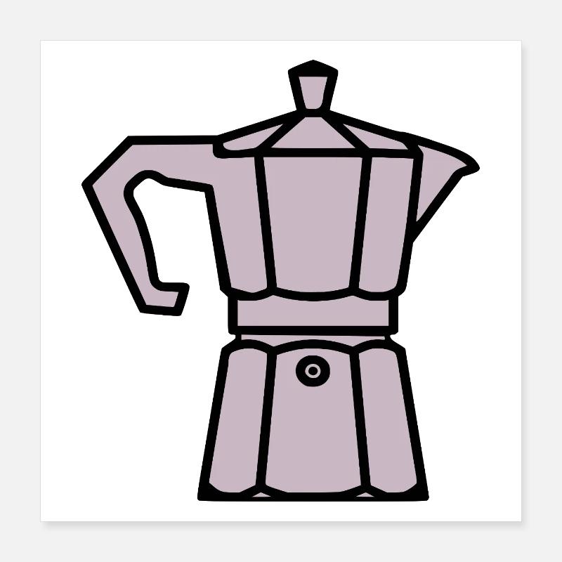 Cafetière à espresso Poster 40 x 40 cm