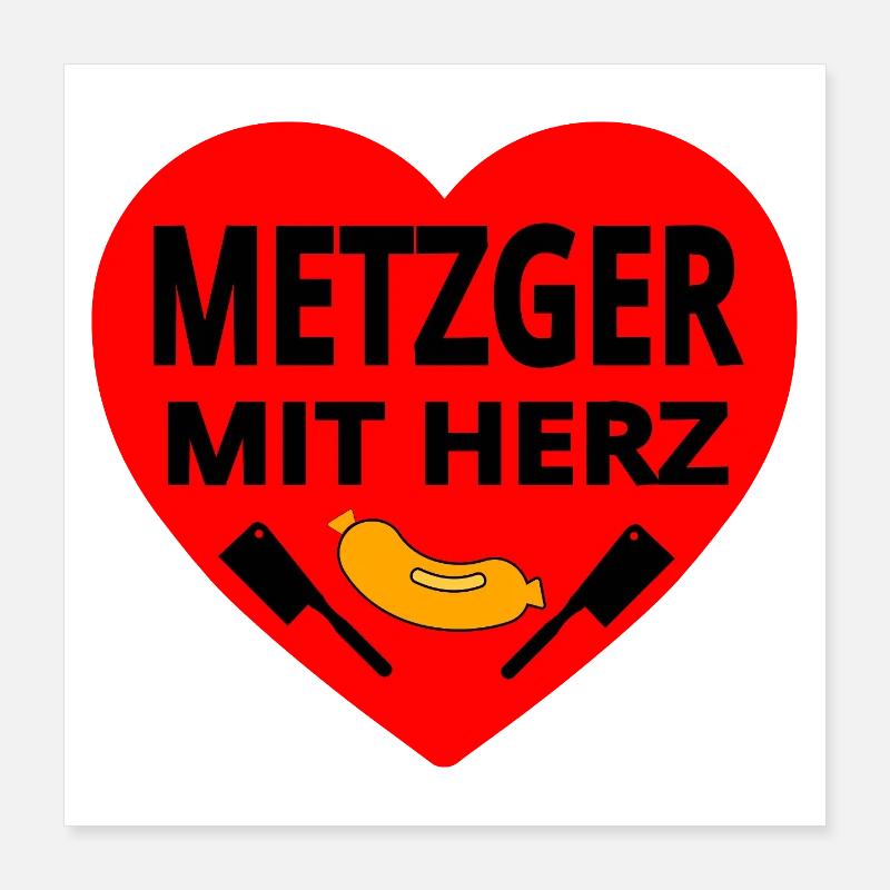 butcher Poster 16" x 16" (40x40 cm)
