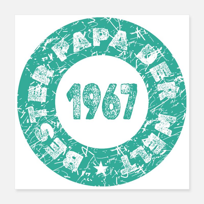 Charrette à main 1967 Poster 40 x 40 cm