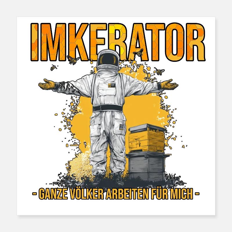Beekeeper Whole colonies work for me Poster 16" x 16" (40x40 cm)