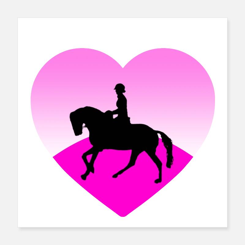 Pferde Poster 40x40 cm