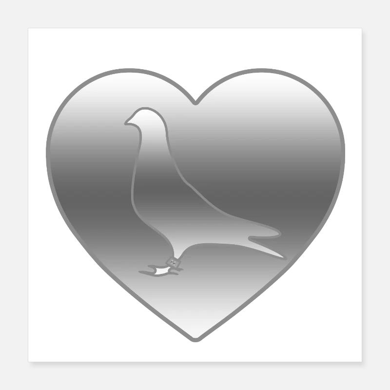 Doves Poster 16" x 16" (40x40 cm)