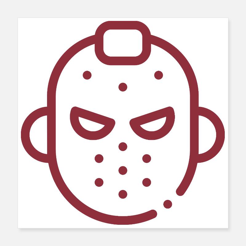 Mask icon Poster 16" x 16" (40x40 cm)