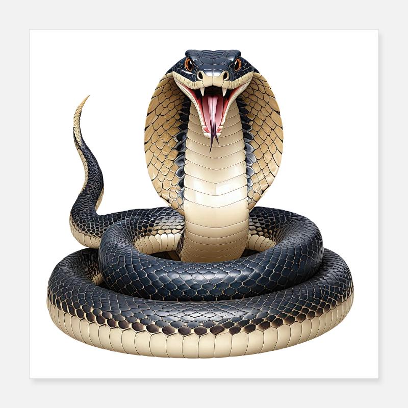 Snake Poster 16" x 16" (40x40 cm)