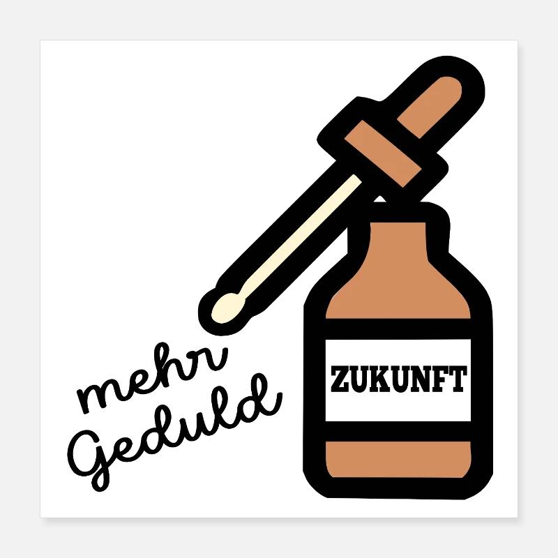 Future New Year's resolutions Patience Poster 16" x 16" (40x40 cm)