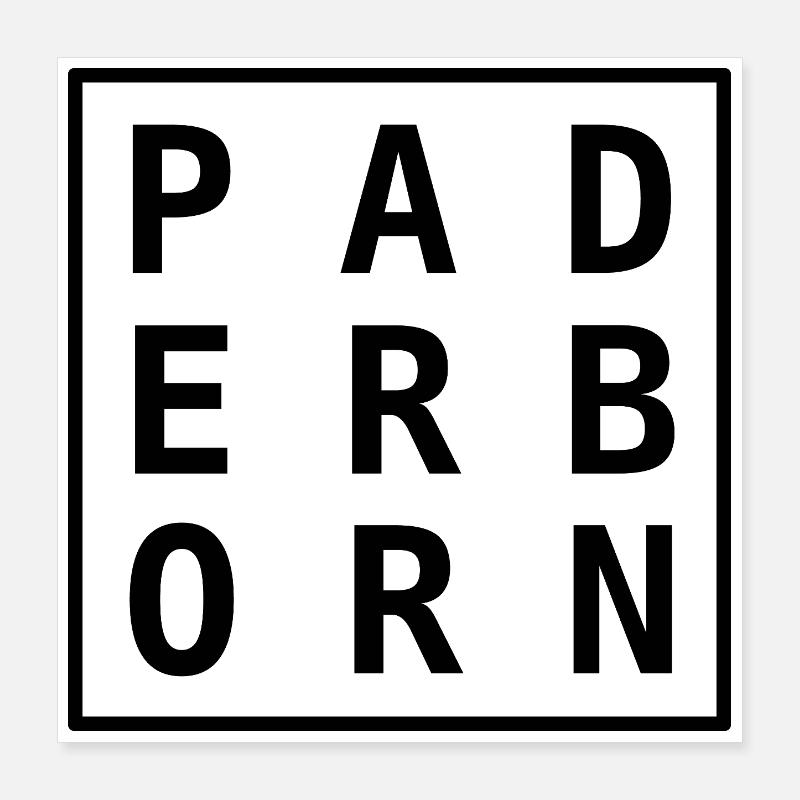 Chemise Paderborn Cap Design Poster 40 x 40 cm