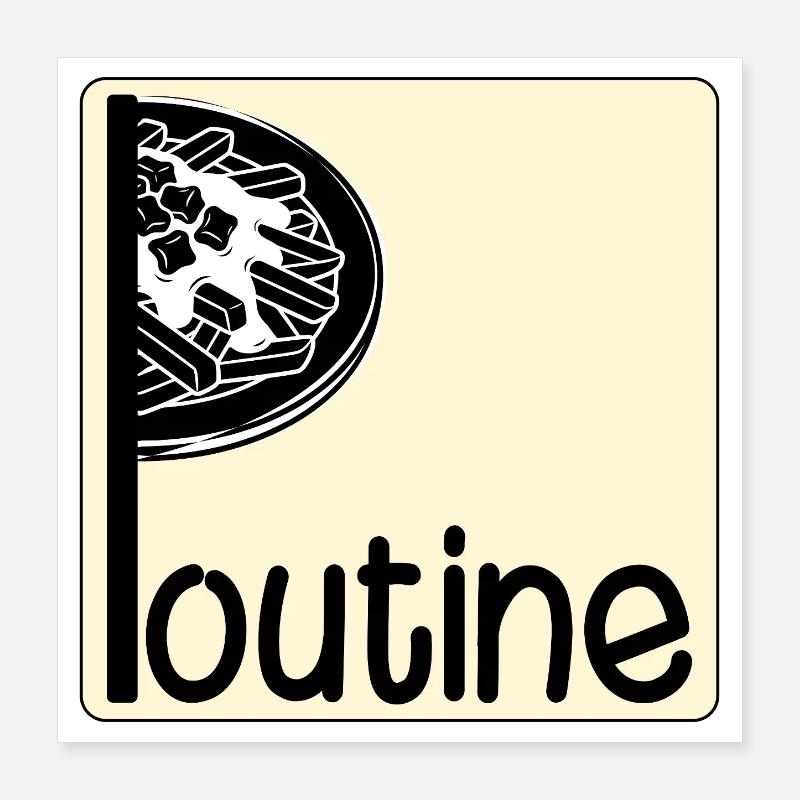 Poutine canadienne Poster 40 x 40 cm