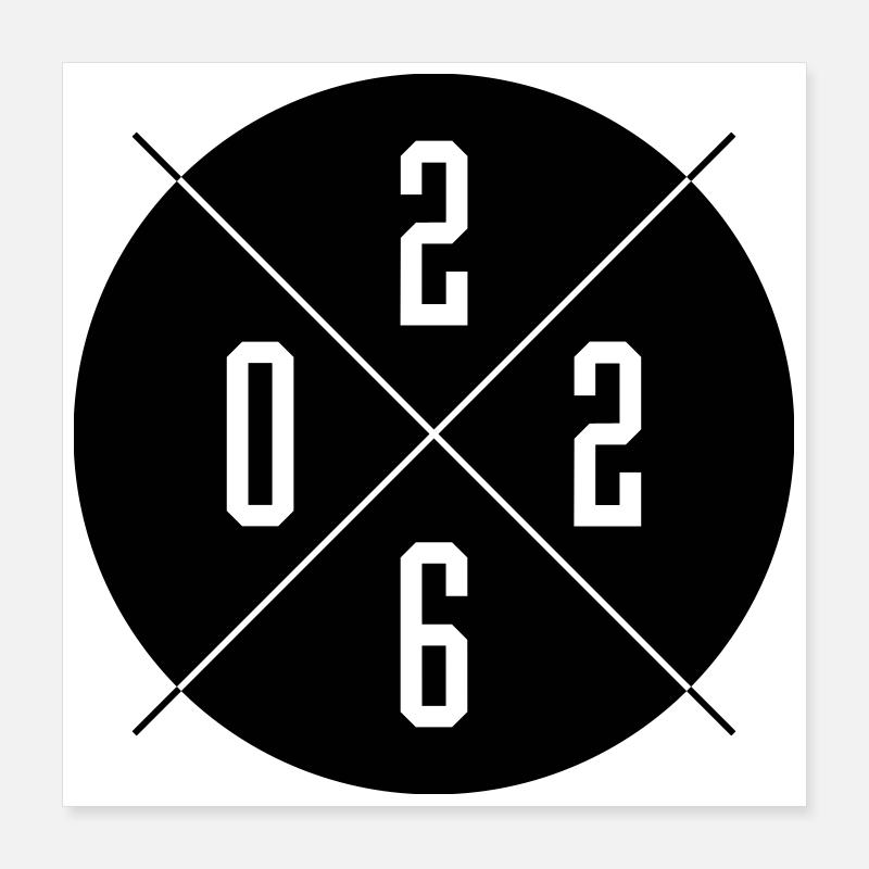 2026 year Poster 16" x 16" (40x40 cm)