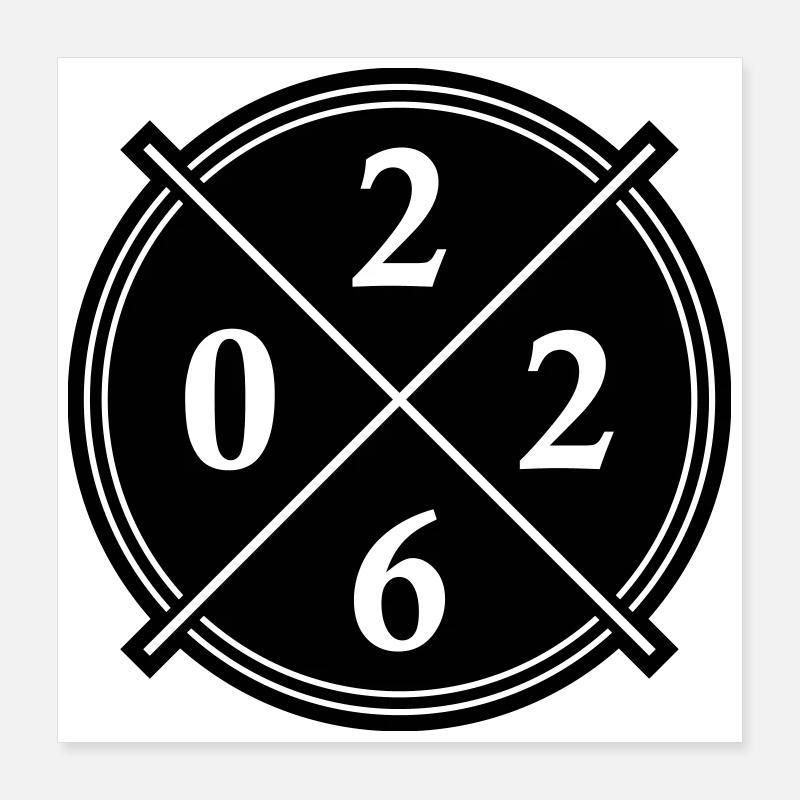 Symbole de l’année 2026 Poster 40 x 40 cm