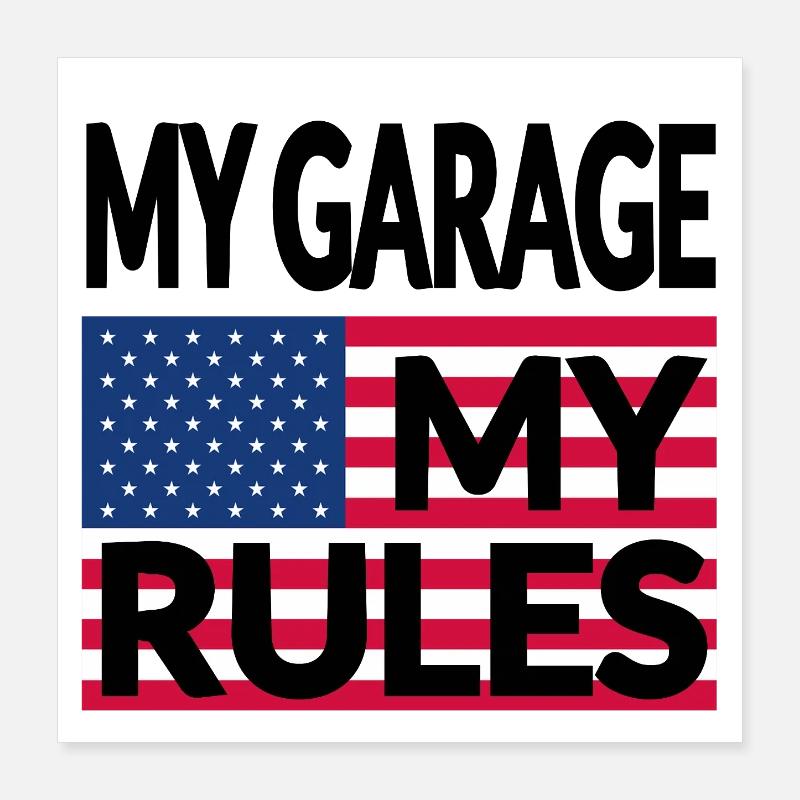 Garage Poster 40x40 cm