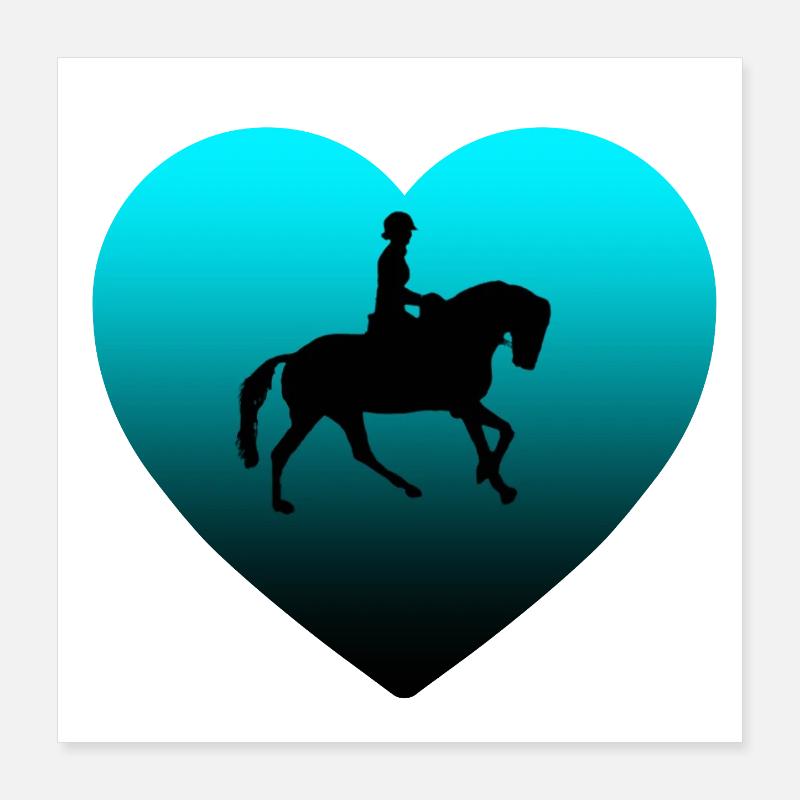 horses Poster 16" x 16" (40x40 cm)