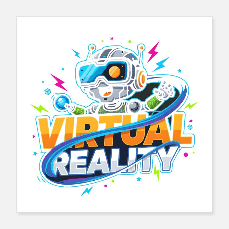 Virtual Reality Gaming Technology Kidstyle Poster 16" x 16" (40x40 cm)