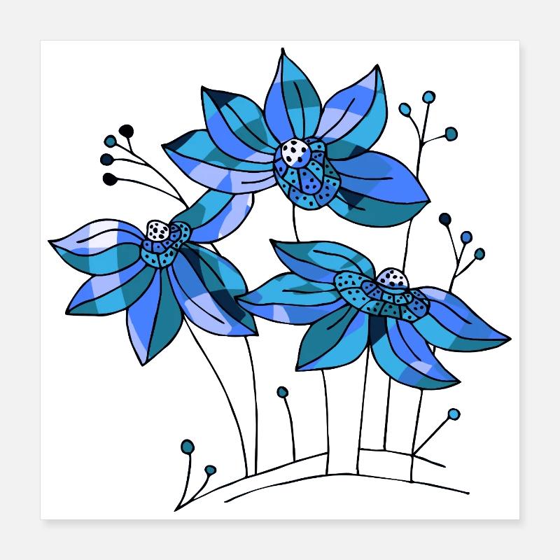 Fleur Poster 40 x 40 cm