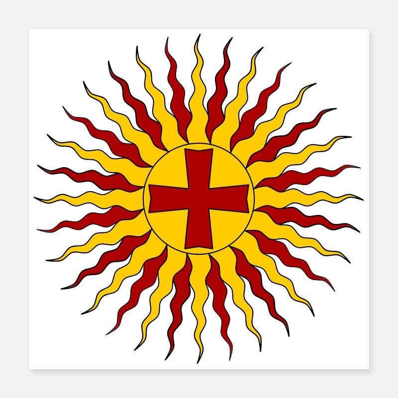 Lumière éternelle de Jésus-Christ Poster 40 x 40 cm