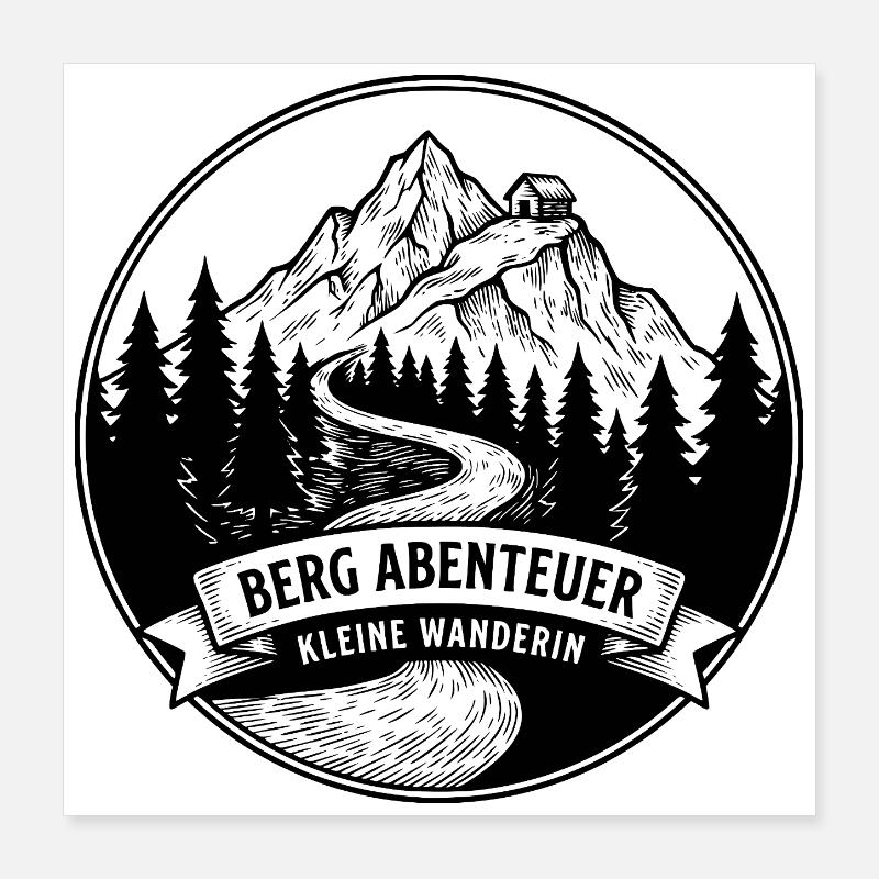 Little hiker Poster 16" x 16" (40x40 cm)