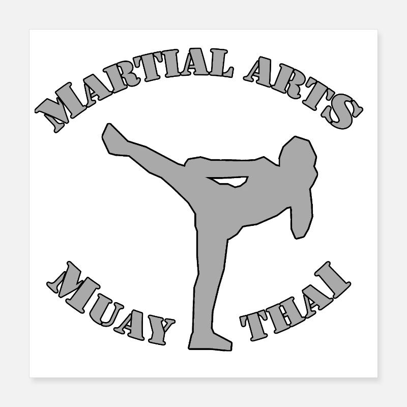 MUAY THAI Poster 40x40 cm
