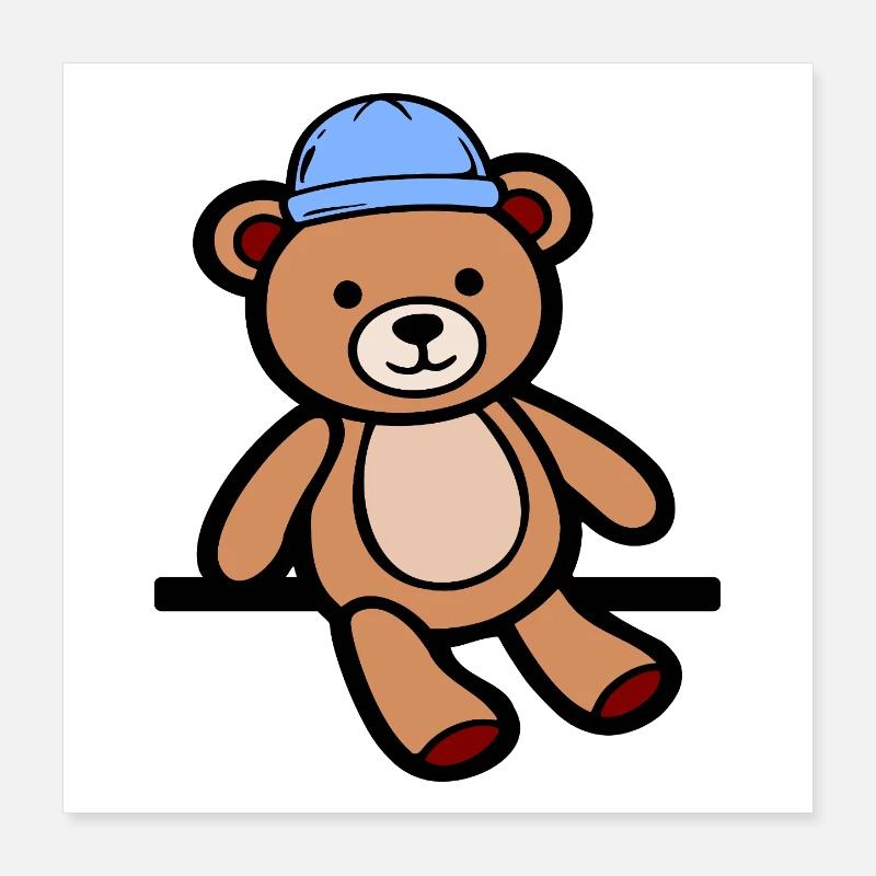 Doll Teddy Bear Bears Poster 16" x 16" (40x40 cm)