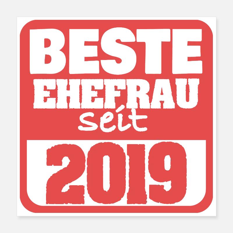 Frau 2019 Poster 40x40 cm