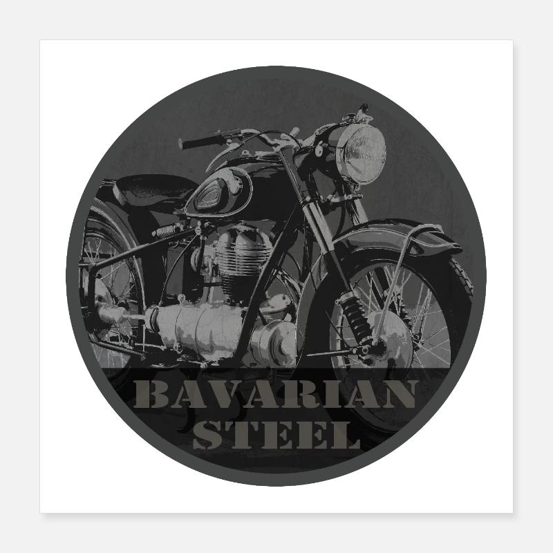 Bayerskt stål Poster 40x40 cm