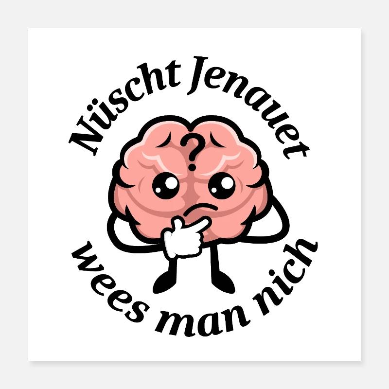 façon de dire Berliner : Rien n’est vraiment certain Poster 40 x 40 cm