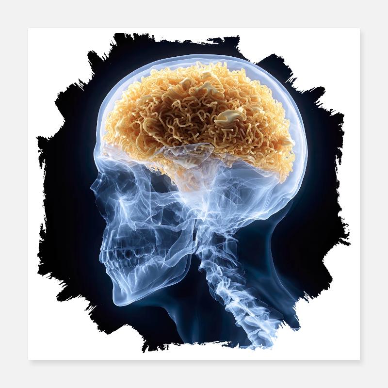 L’autre jour à la radiographie - tout va bien Poster 40 x 40 cm