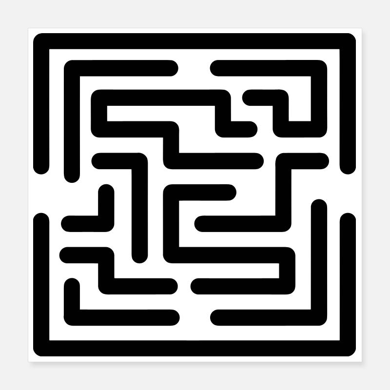 Escape-Spiel Poster 40x40 cm