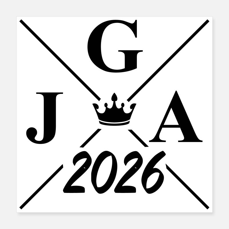 Jga 2026 Logo Poster 40 x 40 cm