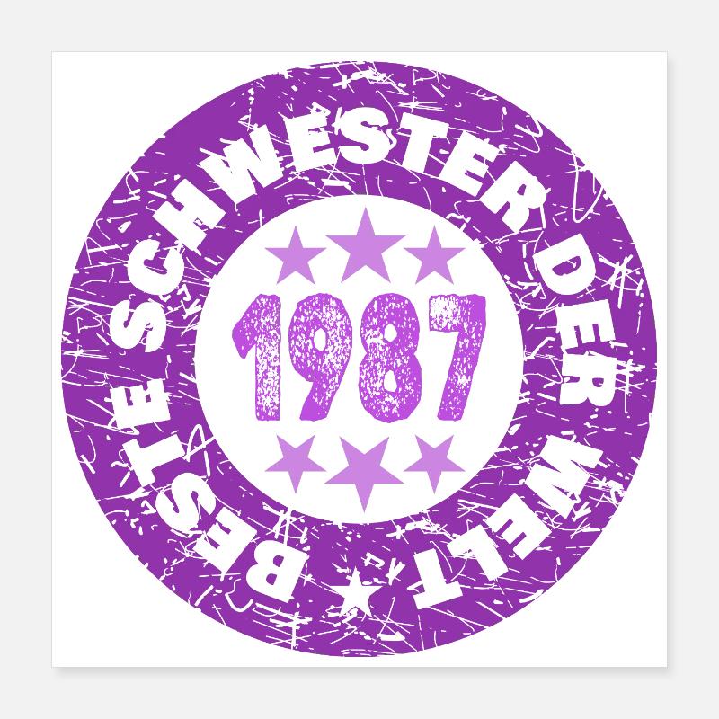 1987 Poster 40 x 40 cm