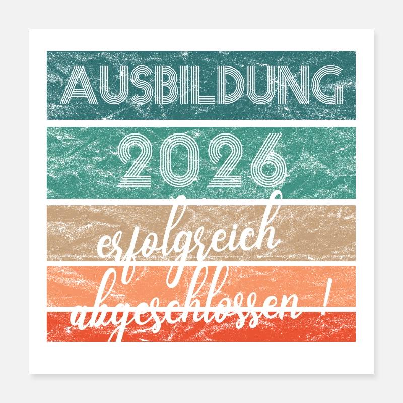 Successfully completed training in 2026 (gift) Poster 16" x 16" (40x40 cm)