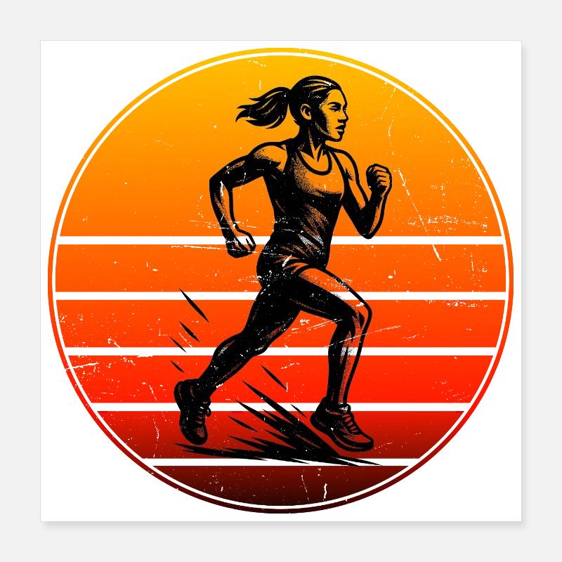Coole Running Inspiration Poster 40x40 cm
