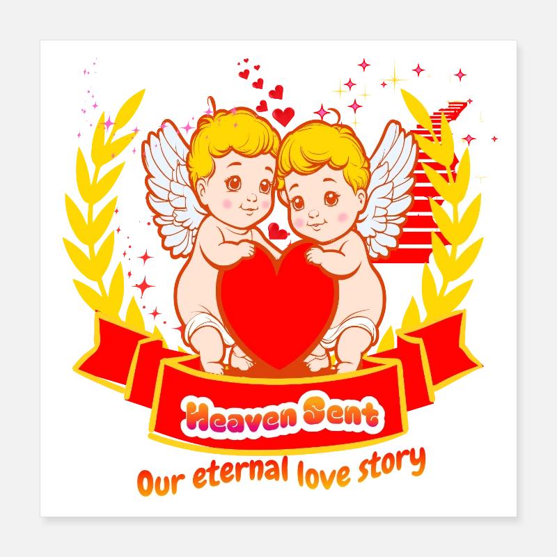 Heaven Sent - Notre histoire d’amour éternelle Poster 40 x 40 cm